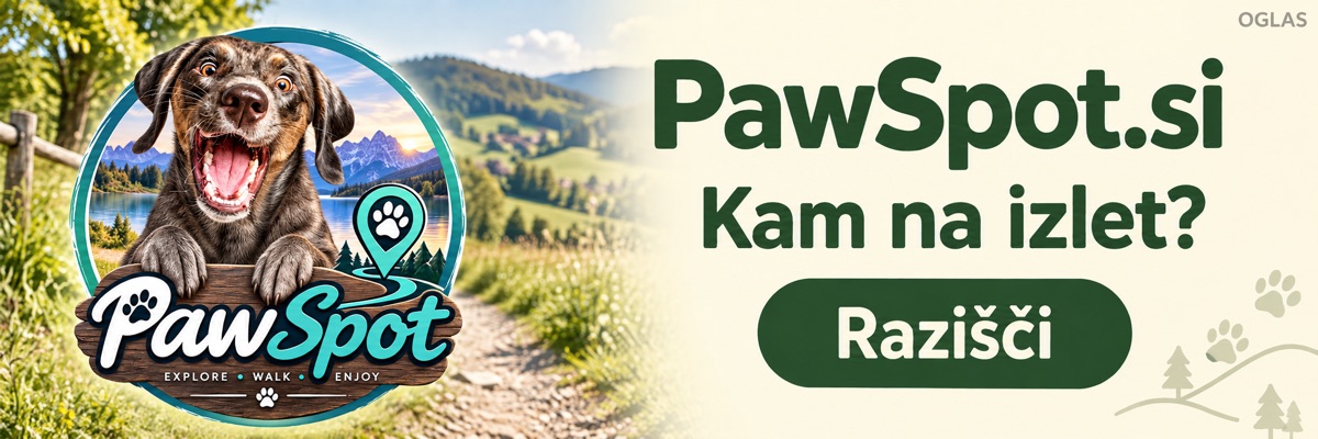 PawSpot.si · Kam na izlet? Razišči izlete s psom.