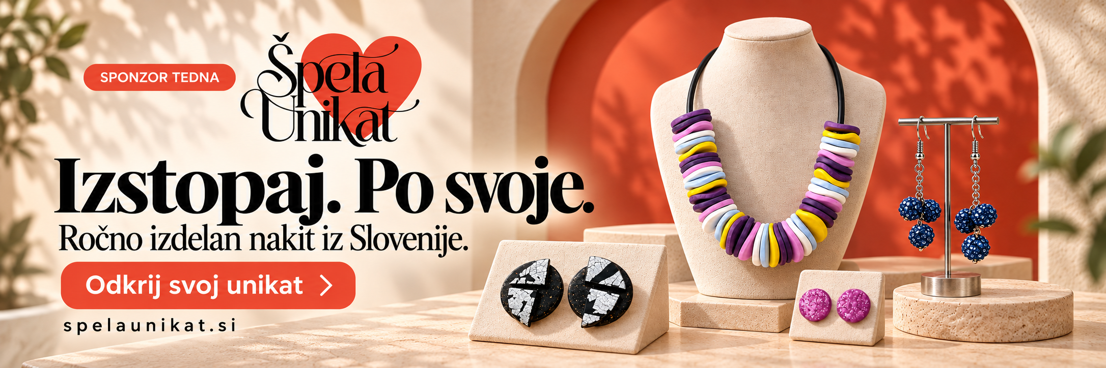 Sponzor tedna · Špela Unikat · Izstopaj. Po svoje.